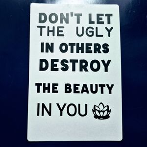 Inspirational Quote Card